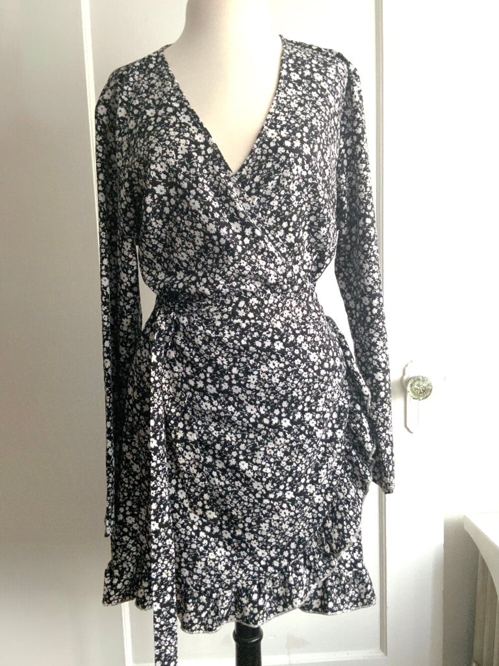 Ditsy Floral Wrap Dress